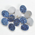 Lolite Color Natural Druzy Gemstone For Jewelry